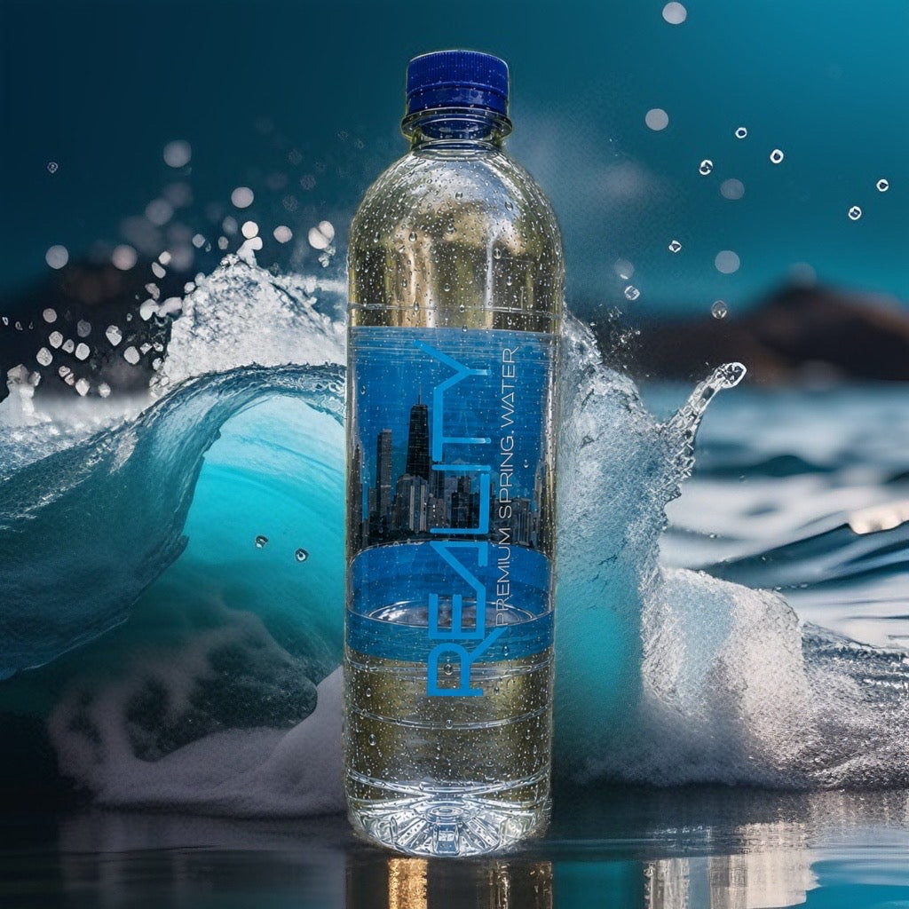 Reality Premium Spring Water, 16.9 oz. BPA Free Water Bottle