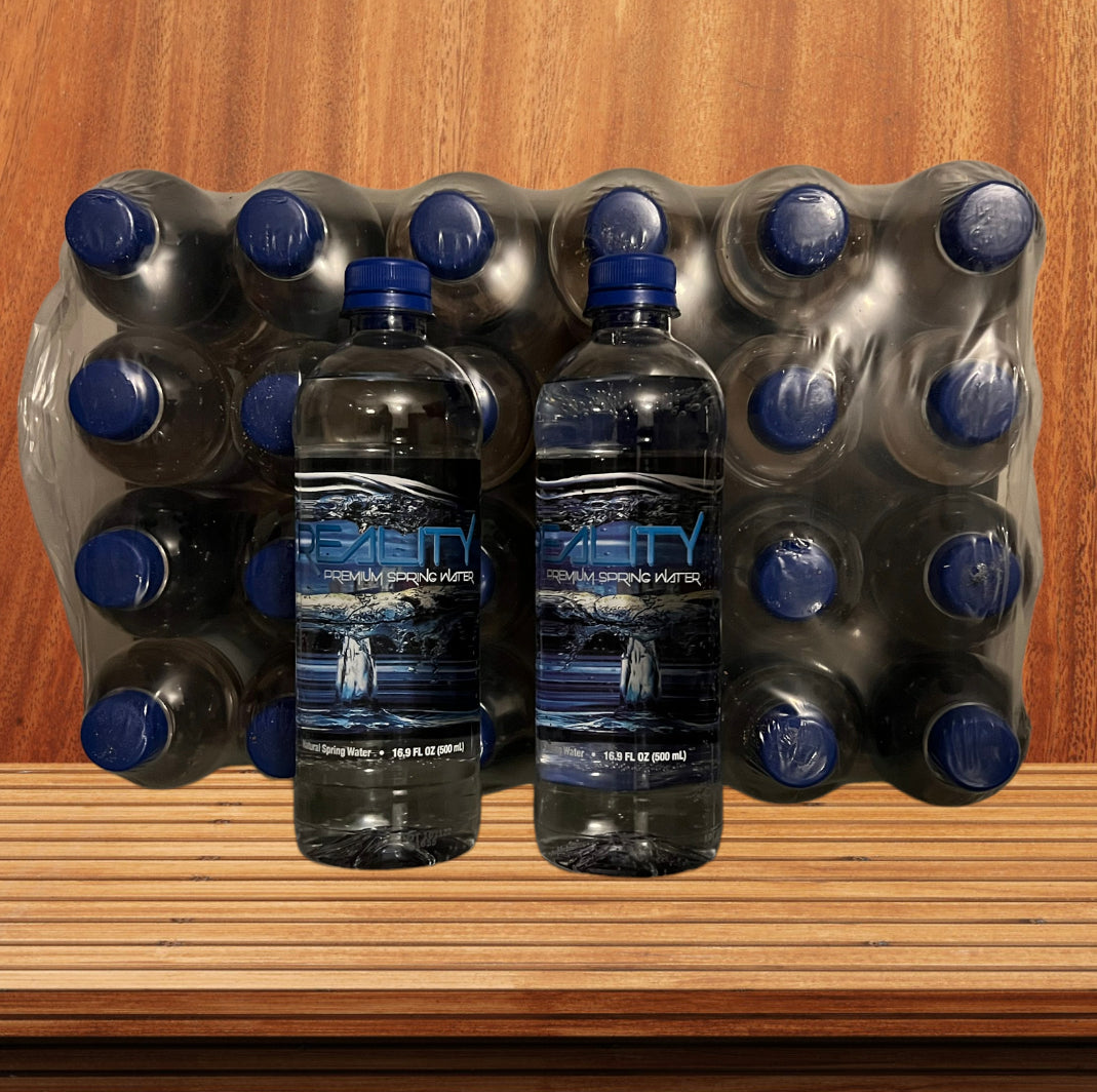 Reality Premium Spring Water, 24 Case, 20 oz. BPA Free Water Bottles